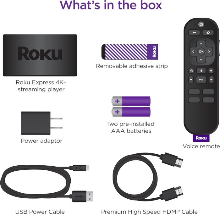 Roku Express 4K+ Media Streaming Device, 3941R - Image 7