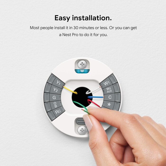 Google Nest Learning Thermostat - Programmable Smart Thermostat for Home - 3rd Generation- Works with Alexa - Black - Image 6