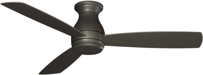 Fanimation FPS8355BGRW Hugh 52 3-Speed AC Ceiling Fan LED Light Kit and Remote Control - Wet Rated, Inch, Matte Greige, 52-Inch - Image 2