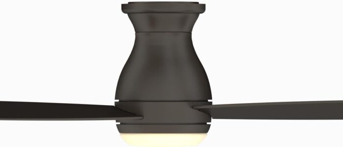 Fanimation FPS8355BGRW Hugh 52 3-Speed AC Ceiling Fan LED Light Kit and Remote Control - Wet Rated, Inch, Matte Greige, 52-Inch - Image 4