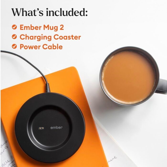 Ember Temperature Control Smart Mug 2, 10 Oz, App-Controlled Heated Coffee Mug with 80 Min Battery Life and Improved Design, Black - Image 6