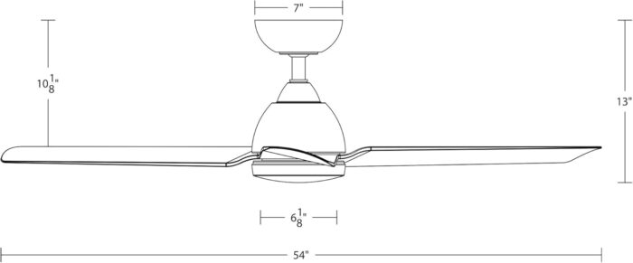 WAC Smart Fans Mocha Indoor and Outdoor 3-Blade Smart Home Ceiling Fan 54in Matte White with 3000K LED Light Kit and Remote Control works with Alexa and iOS or Android App - Image 8