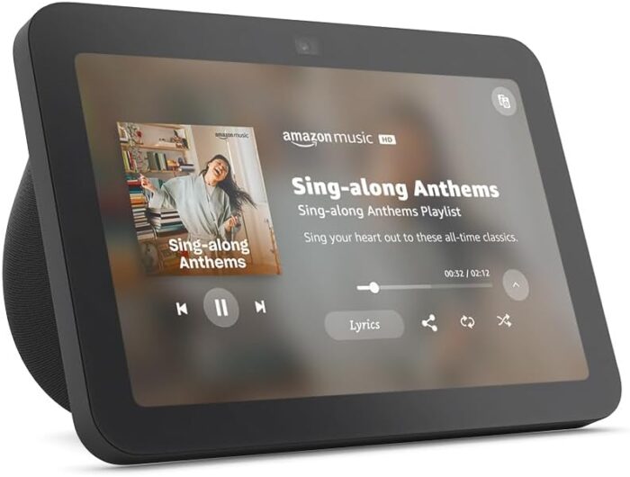 Amazon Echo Show 8 (newest model), With Spatial Audio, Smart Home Hub, and Alexa, Charcoal - Image 2