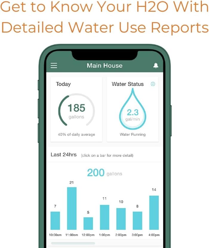 Flume 2 Smart Home Water Monitor and Leak Detector – Real-Time Water Usage Tracking, Easy Installation, No Plumbing Required - Image 3