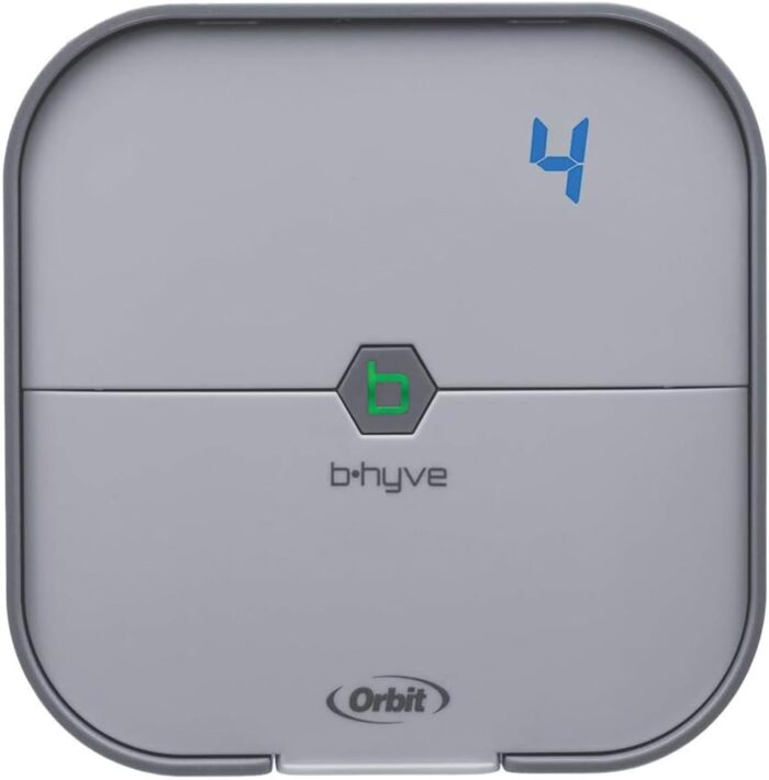 Orbit 57915 B-hyve 4-Zone Smart Sprinkler Controller, Gray