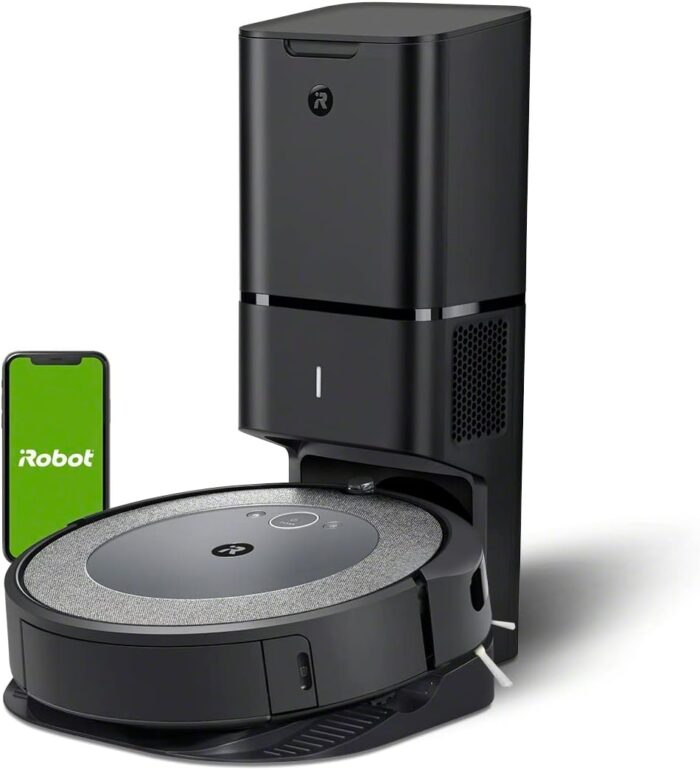 iRobot Roomba i3+ EVO (3550) Self-Emptying Robot Vacuum – Now Clean by Room with Smart Mapping, Empties Itself for Up to 60 Days, Works with Alexa, Ideal for Pet Hair, Carpets​, Roomba i3+