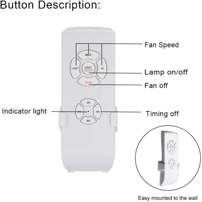 QIACHIP Upgrade Universal WIFI Ceiling Fan light Remote Control Kit, Wireless Fan Speed Lamp Controller with Timing Compatiple for Alexa, Google Home, Phone,Voice Control - Image 3