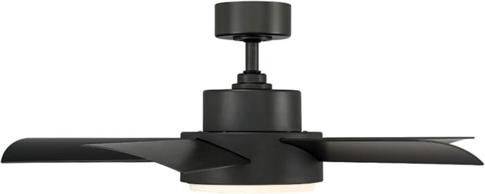 Vox Indoor and Outdoor 5-Blade 38in Smart Ceiling Fan in Bronze with 2700K LED Light Kit and Remote Control works with Alexa and iOS or Android App - Image 8