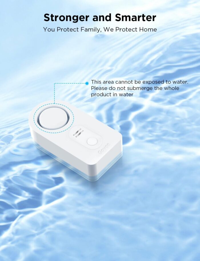 Govee WiFi Water Sensor 2 Pack, 100dB Adjustable Alarm and App Notifications, Leak and Drip Alerts by Email, Detector for Home, Bedrooms, Basement, Kitchen, Bathroom, Laundry(Not Support 5G WiFi) - Image 7