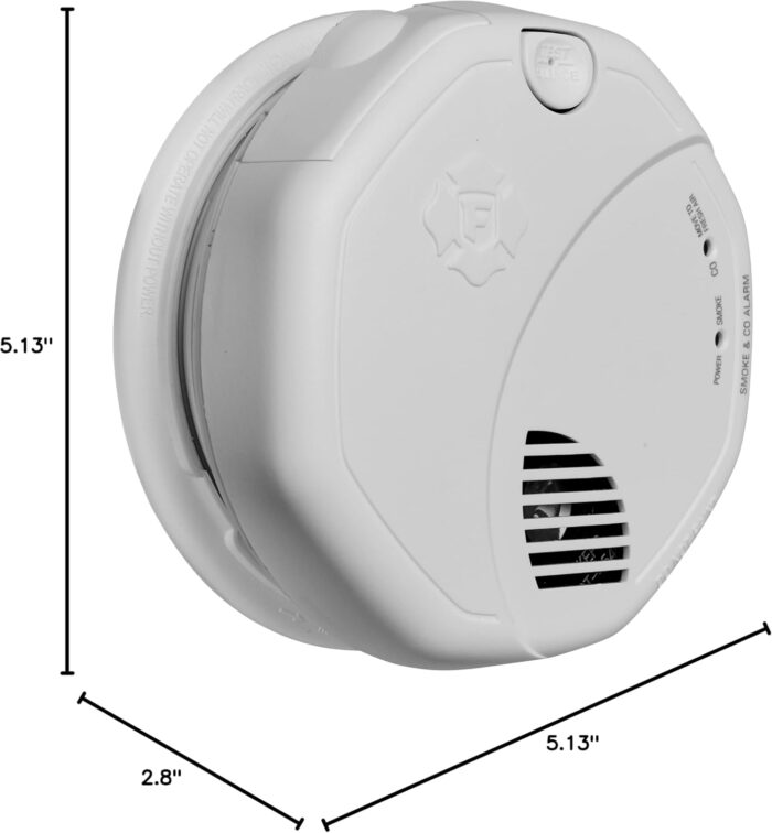 First Alert Battery Powered SCO500B Wireless Interconnected Photoelectric Smoke and Carbon Monoxide Combo Alarm with Voice and Location - Image 5