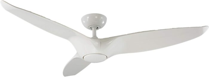 Morpheus III Smart Indoor and Outdoor 3-Blade Ceiling Fan 60in Gloss White with 3000K LED Light Kit and Remote Control works with Alexa, Google Assistant, Samsung Things, and iOS or Android App - Image 4