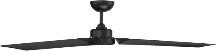 Roboto Smart Indoor and Outdoor 3-Blade Ceiling Fan 62in Matte Black with Remote Control works with Alexa, Google Assistant, Samsung Things, and iOS or Android App - Image 3