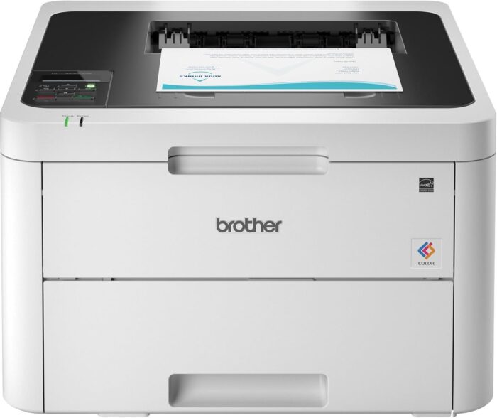 Brother HL-L3230CDW Compact Digital Color Printer Providing Laser Printer Quality Results with Wireless Printing and Duplex Printing, Amazon Dash Replenishment Ready, White