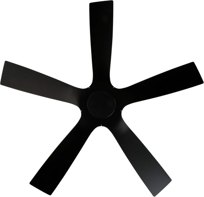 Modern Forms Aviator Smart Indoor and Outdoor 5-Blade Flush Mount Ceiling Fan 54in Matte Black with Remote Control (Light Kit Sold Separately) works with Alexa, and iOS or Android App - Image 10