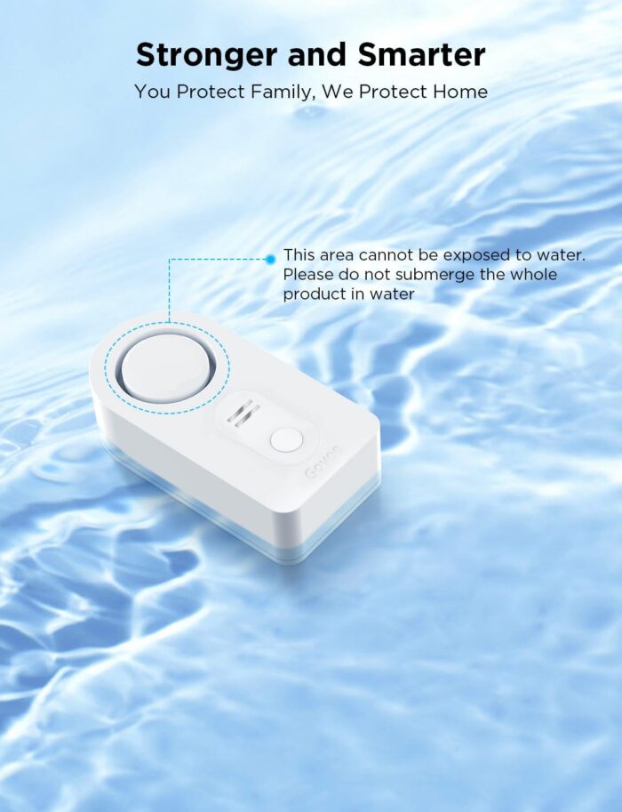 Govee WiFi Water Sensor 3 Pack, Smart Water Leak Detector, 100dB Adjustable Alarm Suit for Home and Basement, Water Leak Alert with Email & APP Push - Image 8