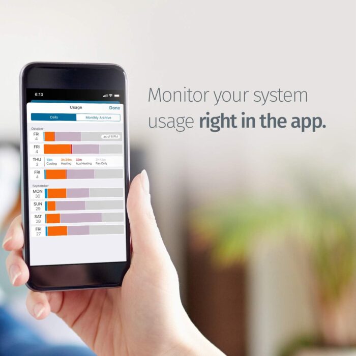 Emerson Sensi Wi-Fi Smart Thermostat for Smart Home, Pro Version, Works with Alexa, Energy Star Certified - Image 6