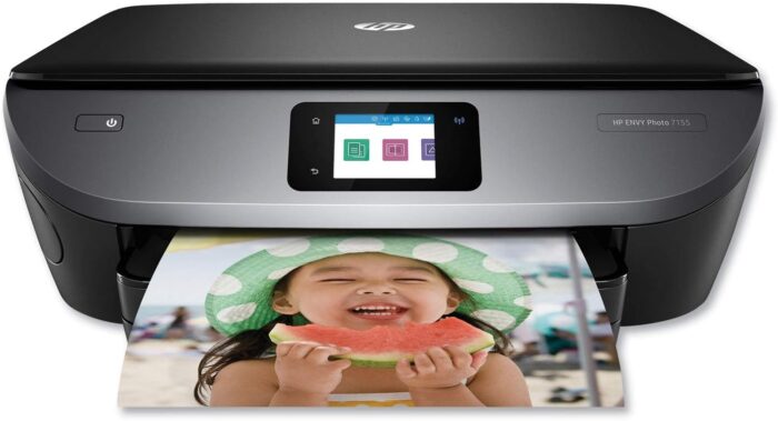 HP ENVY Photo 7155 All-in-One Color Photo Printer with Wireless Printing, HP Instant Ink, Works with Alexa (K7G93A)