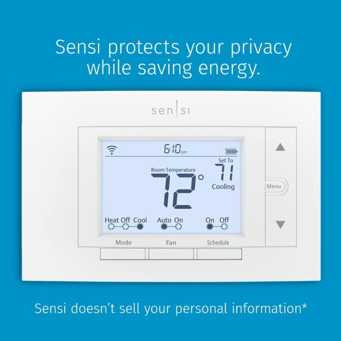 Sensi Smart Thermostat, 100 Years Of Expertise, Wi-Fi, Data Privacy, Programmable, Easy DIY Install, Works With Alexa, Energy Star Certified, Mobile App, ST55 - Image 2