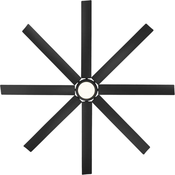 WAC Smart Fans Mocha XL Indoor and Outdoor 8-Blade Smart Home Ceiling Fan 66in Matte Black with 3000K LED Light Kit and Remote Control works with Alexa and iOS or Android App - Image 7