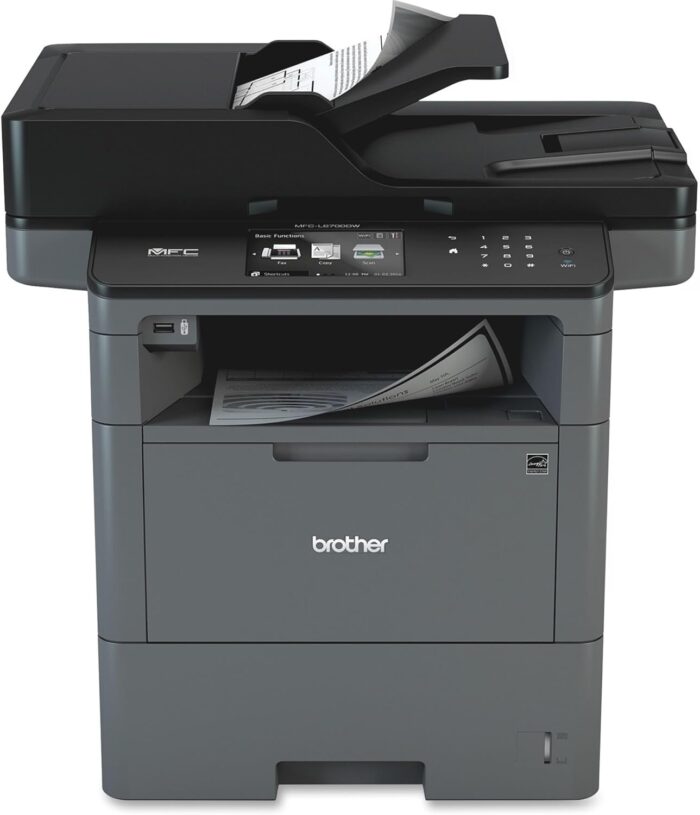 Brother Monochrome Laser Multifunction Printer, MFC-L6700DW, Advanced Duplex, Wireless Networking Capacity, 70-Page ADF Capacity Black,20.4" x 19.5" x 16.8" - Image 3