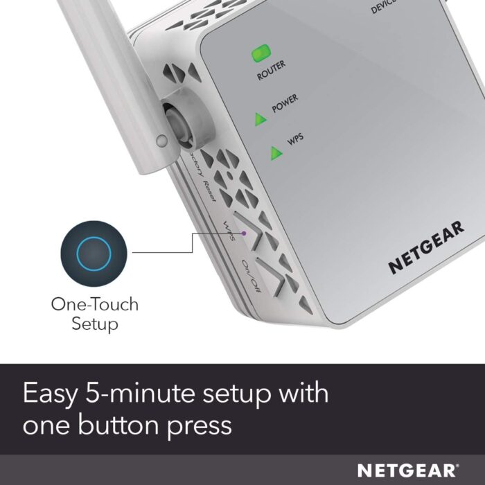 NETGEAR Wi-Fi Range Extender EX3700 - Coverage Up to 1000 Sq Ft and 15 Devices with AC750 Dual Band Wireless Signal Booster & Repeater (Up to 750Mbps Speed), and Compact Wall Plug Design - Image 6