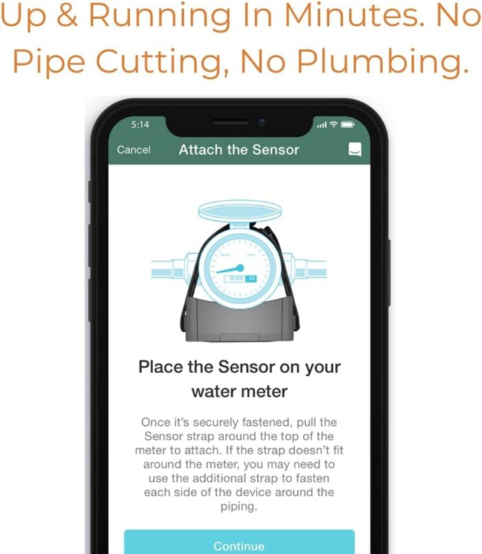 Flume 2 Smart Home Water Monitor and Leak Detector – Real-Time Water Usage Tracking, Easy Installation, No Plumbing Required - Image 5