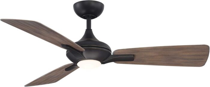 Modern Forms FR-W1819-52L35OBBW Mykonos 3 Indoor or Outdoor Smart Home Ceiling Fan with Remote Control, 52in Blade Span, Oil Rubbed Bronze Barn Wood
