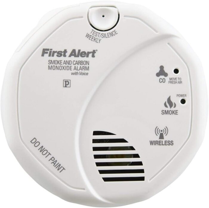 First Alert Battery Powered SCO500B Wireless Interconnected Photoelectric Smoke and Carbon Monoxide Combo Alarm with Voice and Location - Image 3