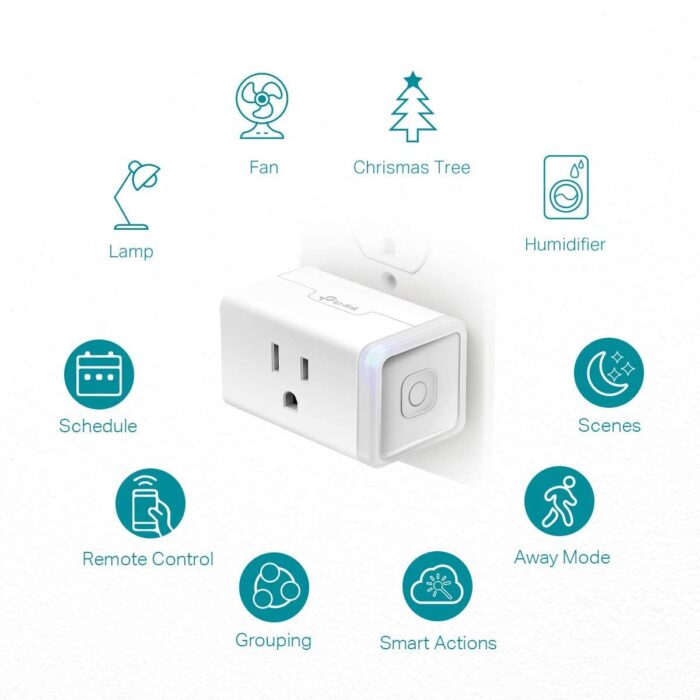 Kasa Smart Plug HS103P4, Smart Home Wi-Fi Outlet Works with Alexa, Echo, Google Home & IFTTT, No Hub Required, Remote Control, 15 Amp, UL Certified, 4-Pack, White - Image 3