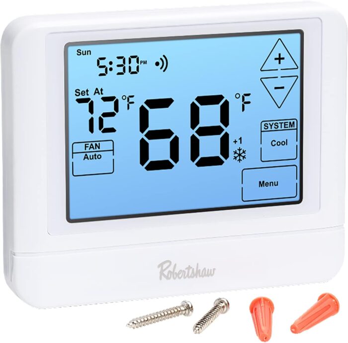 Robertshaw RS10420T Pro Series 7-Day Wi-Fi Programmable Touchscreen Thermostat, Multi-Stage, 4 Heat / 2 Cool… - Image 2