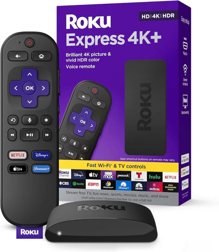 Roku Express 4K+ Media Streaming Device, 3941R