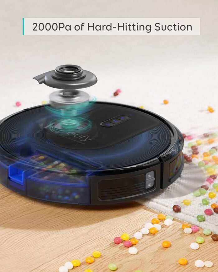 eufy Robot Vacuum G30, 2000 Pa Suction, Robot Vacuum for Carpets and Hard Floors, Ideal for Pet Owners, Dynamic Navigation, Wi-Fi - Image 3