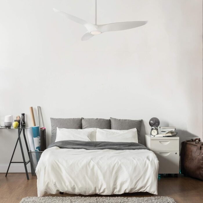 Morpheus III Smart Indoor and Outdoor 3-Blade Ceiling Fan 60in Gloss White with 3000K LED Light Kit and Remote Control works with Alexa, Google Assistant, Samsung Things, and iOS or Android App - Image 10