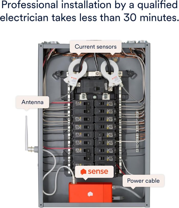 Sense Energy Monitor - Track Electricity Usage in Real Time and Save Money - Meets Rigorous ETL/Intertek Safety Standards - Image 6