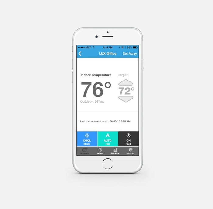 Lux Products GEO-WH Wi-Fi Thermostat, White - Image 5