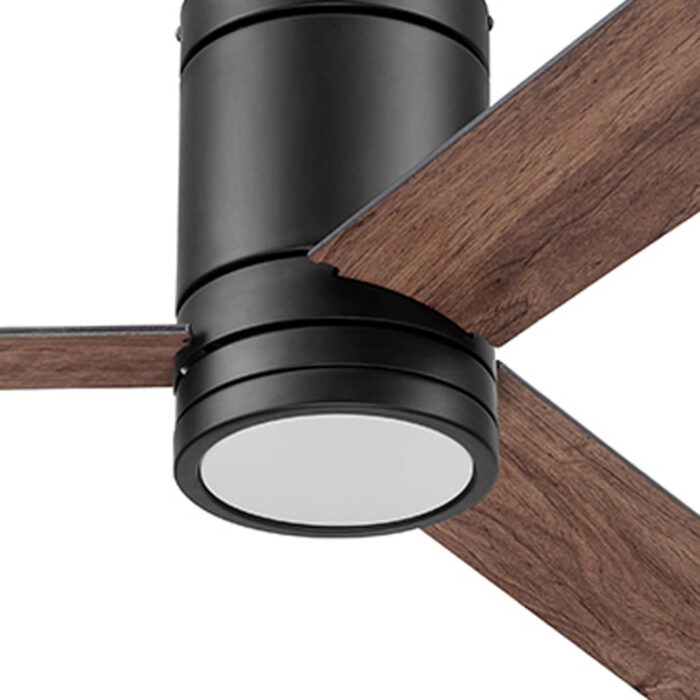 Prominence Home Espy Modern 52 Inch Ceiling Fan with Light, LED, Remote Control, Flush Mount Indoor Fan with 3 Blades, Matte Black and Honey Birch Blade Finish Options, Matte Black (51464-01) - Image 14