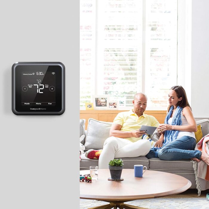 Honeywell Home RCHT8612WF T5 Plus Wi-Fi Touchscreen Smart Thermostat with 7 Day Flexible Programming and Geofencing Technology Black - Image 5