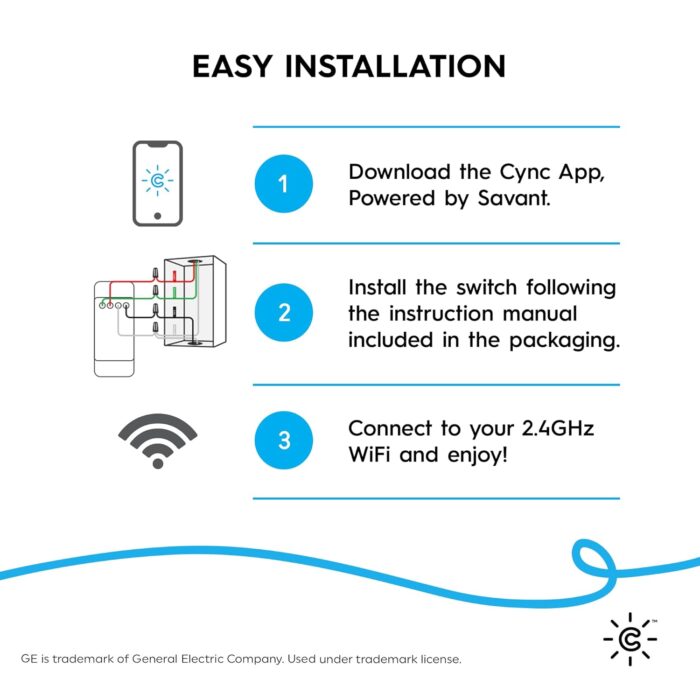 Cync GE Smart Light Dimmer Switch & Motion Sensor, Neutral Wire Required Light Switch, 2.4 GHz WiFi Works with Amazon Alexa and Google Home, White - Image 3