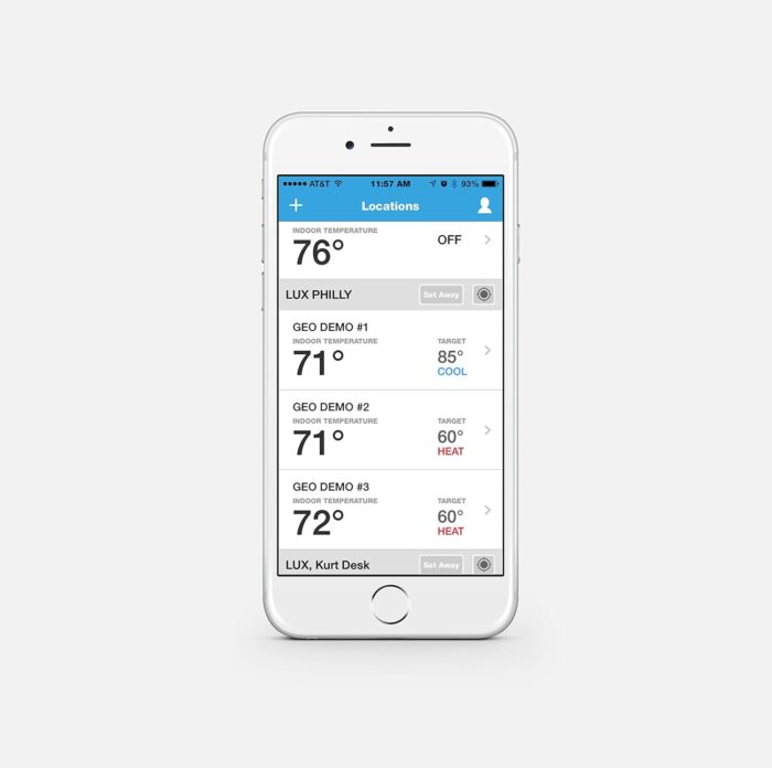 Lux Products GEO-WH Wi-Fi Thermostat, White - Image 4