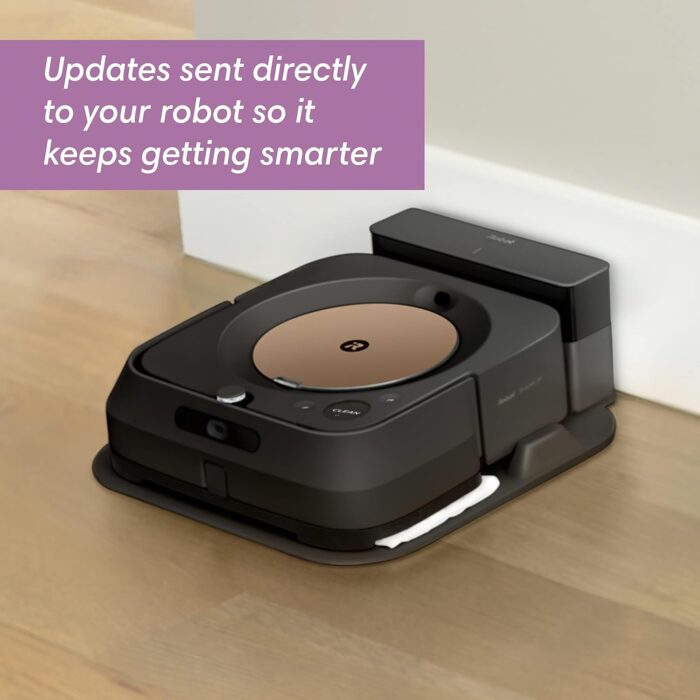 iRobot Braava Jet m6 (6012) Ultimate Robot Mop- Wi-Fi Connected, Precision Jet Spray, Smart Mapping, Works with Alexa, Ideal for Multiple Rooms, Recharges and Resumes, Black - Image 12