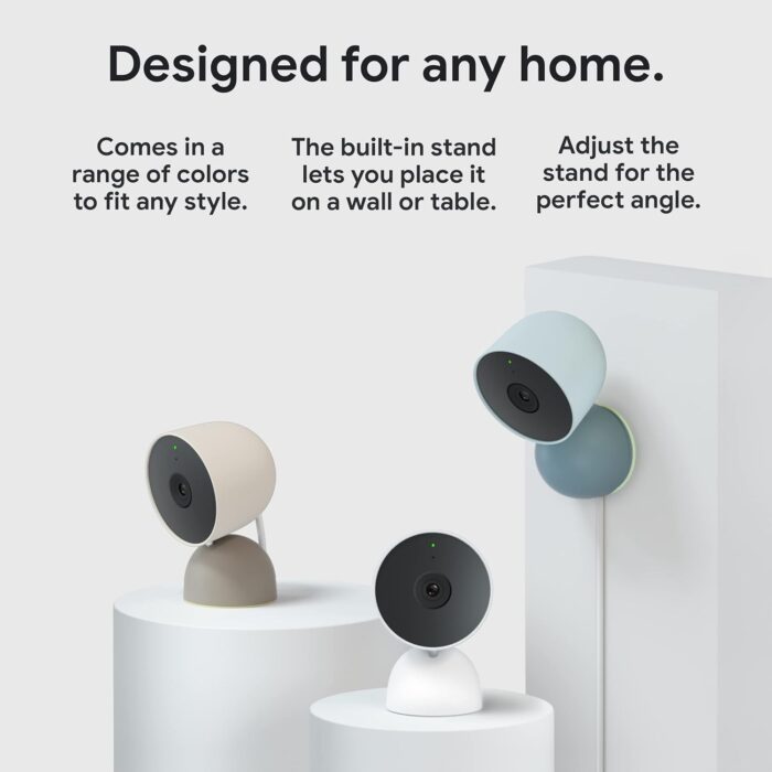 Google indoor Nest Security Cam 1080p (Wired) - 2nd Generation - Snow - Image 10