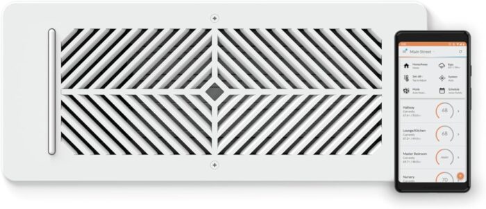 Flair Smart Vent 4x10 (White), AC Vent Cover for Floors, Walls and Ceilings.…