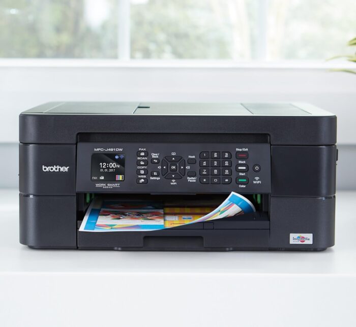 Brother Wireless All-in-One Inkjet Printer, MFC-J491DW, Multi-function Color Printer, Duplex Printing, Mobile Printing,Amazon Dash Replenishment Enabled, Black, 8.5 (MFCJ491DW) - Image 5