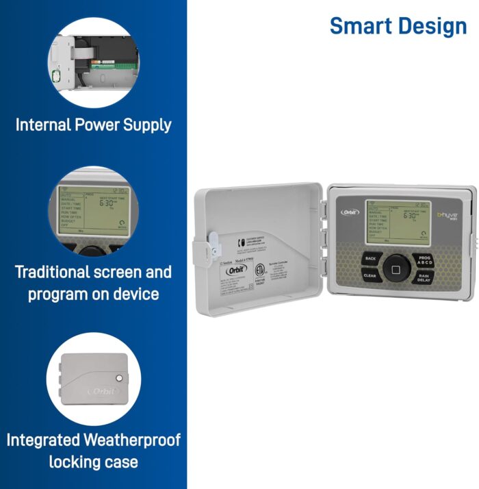 Orbit 57946 B-hyve Smart Indoor/Outdoor 6-Station WiFi Sprinkler System Controller - Image 6