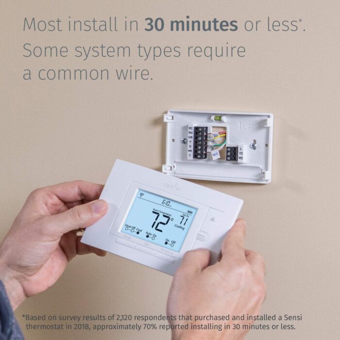 Emerson Sensi Wi-Fi Smart Thermostat for Smart Home, Pro Version, Works with Alexa, Energy Star Certified - Image 5