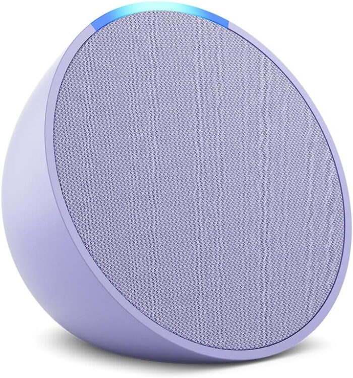 Amazon Echo Pop (newest model), Our smallest Alexa speaker, Fits in any room, Lavender Bloom - Image 2