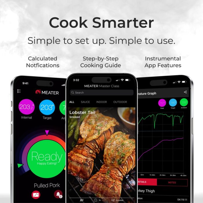 MEATER Block: WiFi Smart Wireless Meat Thermometer | 4 Probes, Long Range | Perfect for BBQ, Oven, Grill, Kitchen, Smoker, Air Fryer | Apple Watch, Alexa Compatible | iOS & Android App - Image 3