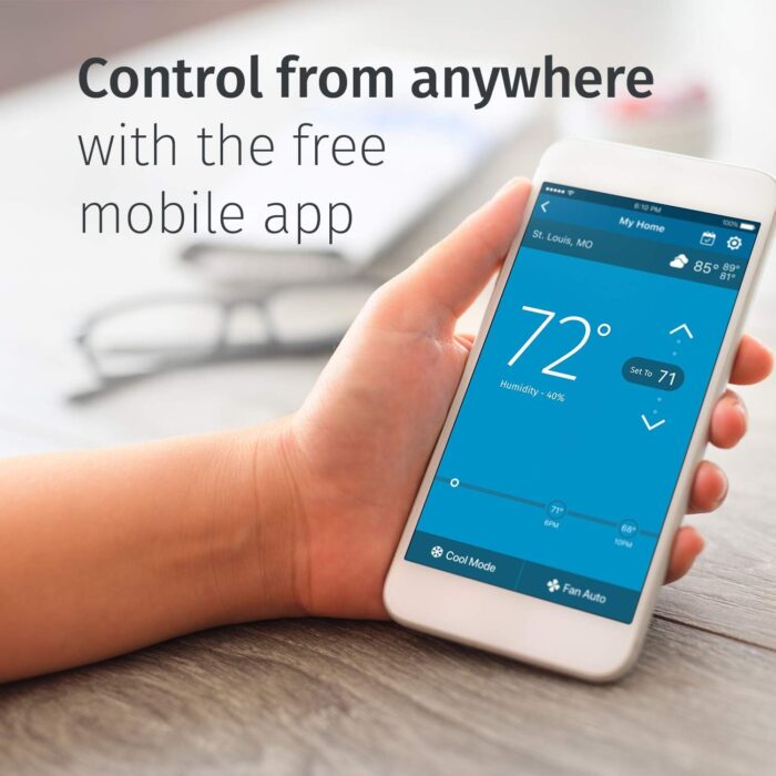 Emerson Sensi Wi-Fi Smart Thermostat for Smart Home, Pro Version, Works with Alexa, Energy Star Certified - Image 12