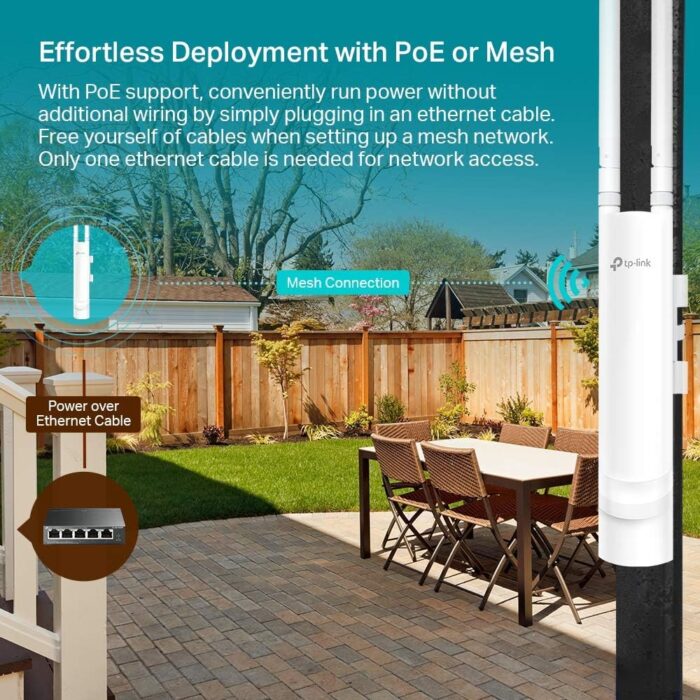 TP-Link EAP225-Outdoor | Omada AC1200 Wireless Gigabit Outdoor Access Point | Business WiFi Solution w/ Mesh Support, Seamless Roaming & MU-MIMO | PoE Powered | SDN Integrated | Cloud Access & App - Image 6