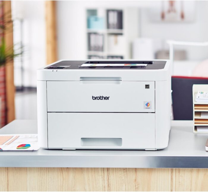 Brother HL-L3230CDW Compact Digital Color Printer Providing Laser Printer Quality Results with Wireless Printing and Duplex Printing, Amazon Dash Replenishment Ready, White - Image 2